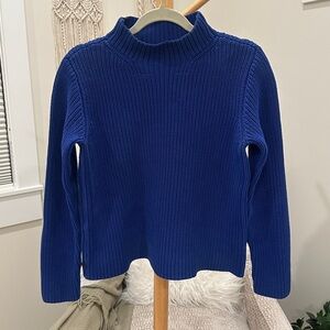 Ralph Lauren Blue Cotton Knit Sweater Size Small